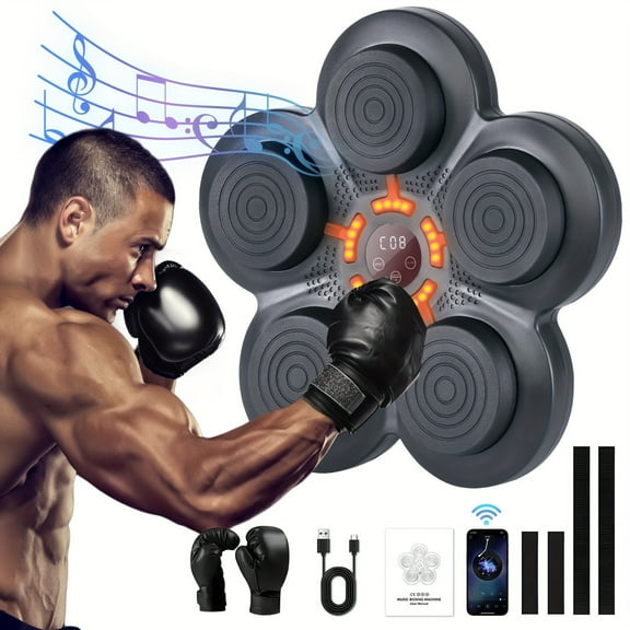 LOVEWE Music Boxing Machine With Boxing Gloves, Workout Equipment, Boxing Machine Wall Mounted For Adults, Music Boxing Machine For Home Workout Boxing Target Machine