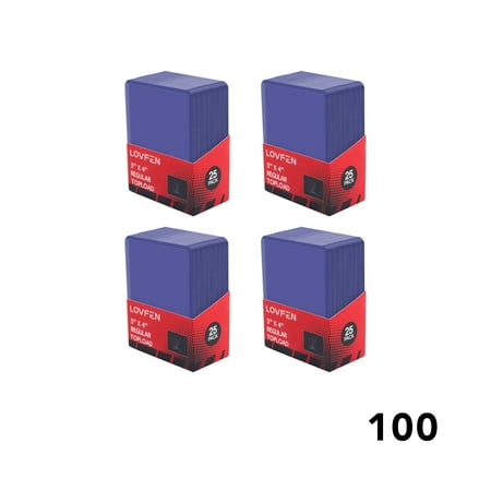 LOVFEN 100ct 3 "X4" Top loader, hard card sleeve, baseball card, football card, game card, basketball, hockey?