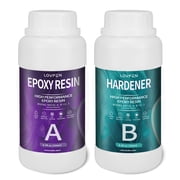 LOVFEN 16oz Epoxy Resin Kit 11 Crystal Clear Epoxy Resin for Table Top - Self-Leveling, Durable, High-Gloss Finish for Casting, Resin Art, Jewelry Making, Tabletop, Bar Top, Live Edge Tables