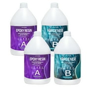 LOVFEN 4 Gallon Epoxy Resin Art Resin for DIY,Jewelry,Tabletops,Crystal Clear,High-Performance Resin Epoxy