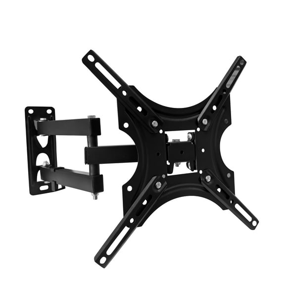LOVFEN Full Motion tilting rotary TV wall mount, high quality and accurate TV positioning, suitable for 32 to 55 inch TV screens, up to VESA 400x400mm, up to 15 inches of extension