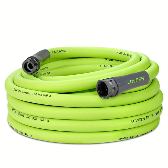 LOVFEN HFZG550YW Garden Lead-In Hose 5/8 In. x 50 ft, Heavy Duty, Lightweight, Drinking Water Safe