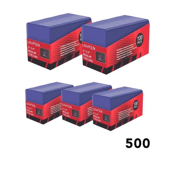 LOVFEN3 "x 4" tall transparent top loader for card sleeves, trading card sleeves, baseball card protectors for YuGiOh, MTG, TCG and sports card storage cases