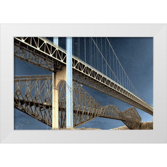 LOVIT 24x17 White Modern Wood Framed Museum Art Print Titled - Two Solitudes