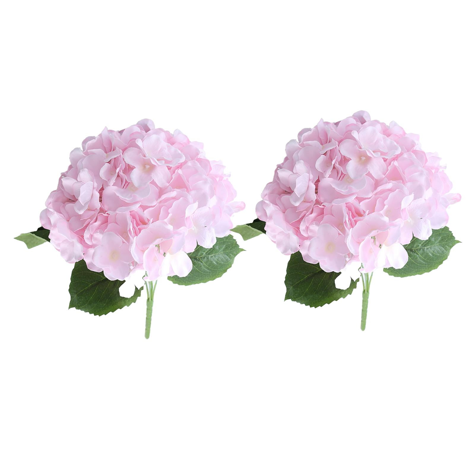 LOVIVER 2 Pieces Flower Bouquet Real Touch Hydrangea Flower Lifelike ...