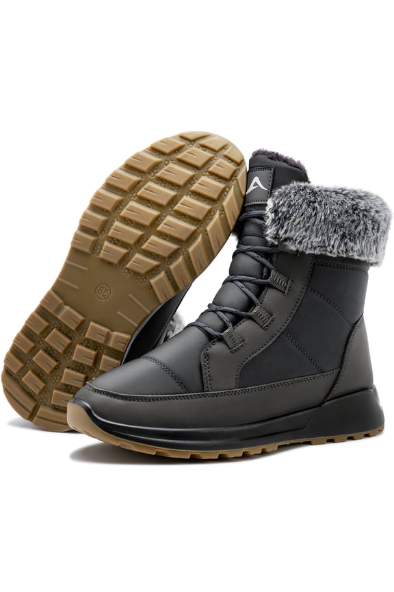 Snow Boots for Women Warm Fur Lined Winter Boots Waterproof Insulated Winter Shoes