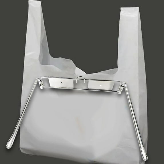 LOVIVER Bag Holder for T Shirt Bags, Grocery Bag Holder, Multiuse Shopping Bag Holder Easy to Install T Shirt Bag Rack for Business