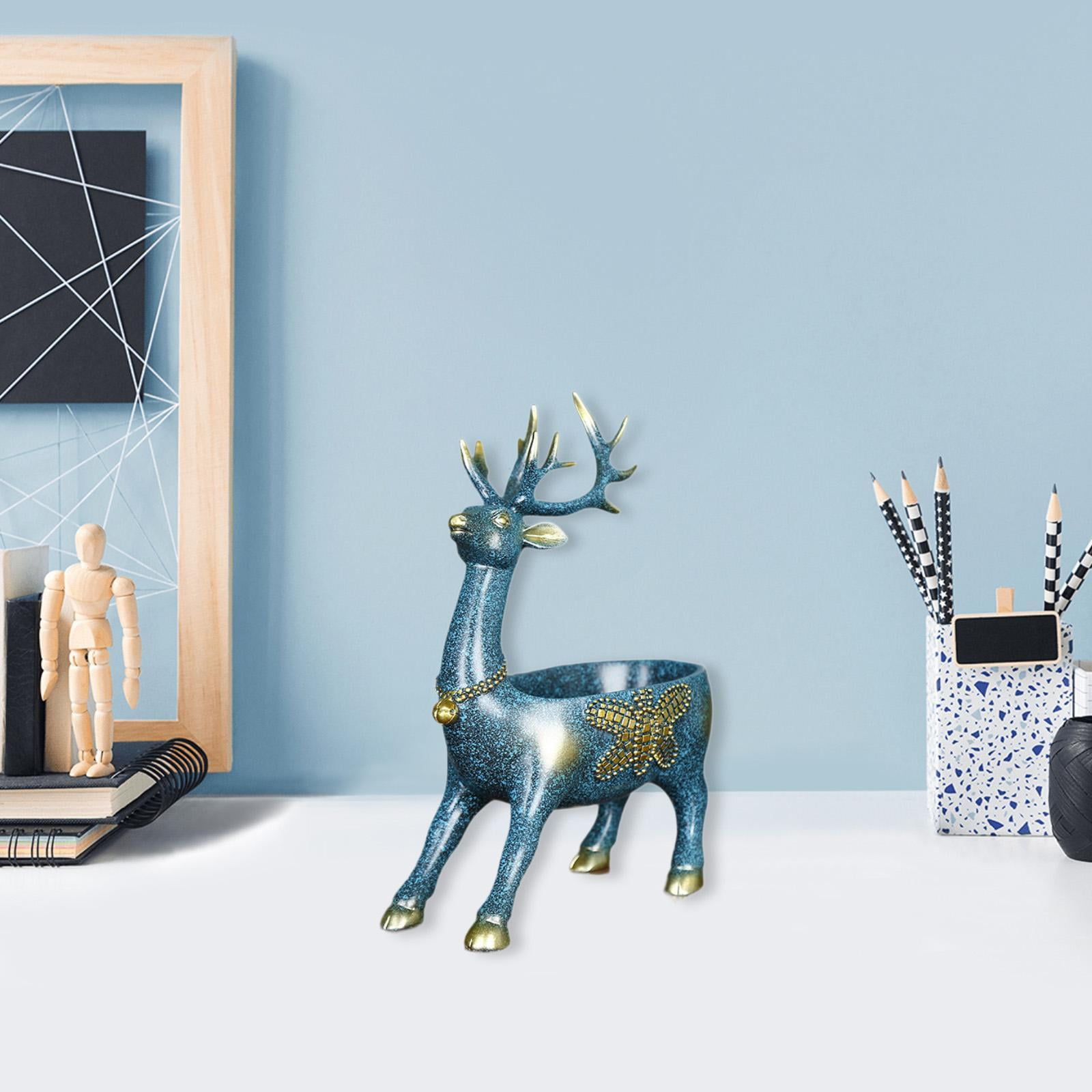 Duiaynke Statues De Pomme Graffiti De Style Nordique En Résine Pour Entrée, Chambre à Coucher, Table, Armoire (14 Cm