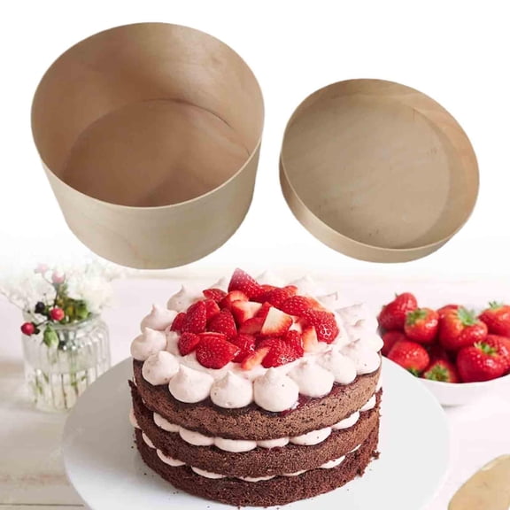 Tongina Disposable Cake Container Bakery Box DIY Basque Cheesecake Party Favor Packing Cake Dessert Storage Take Away Box for Wedding 4inch