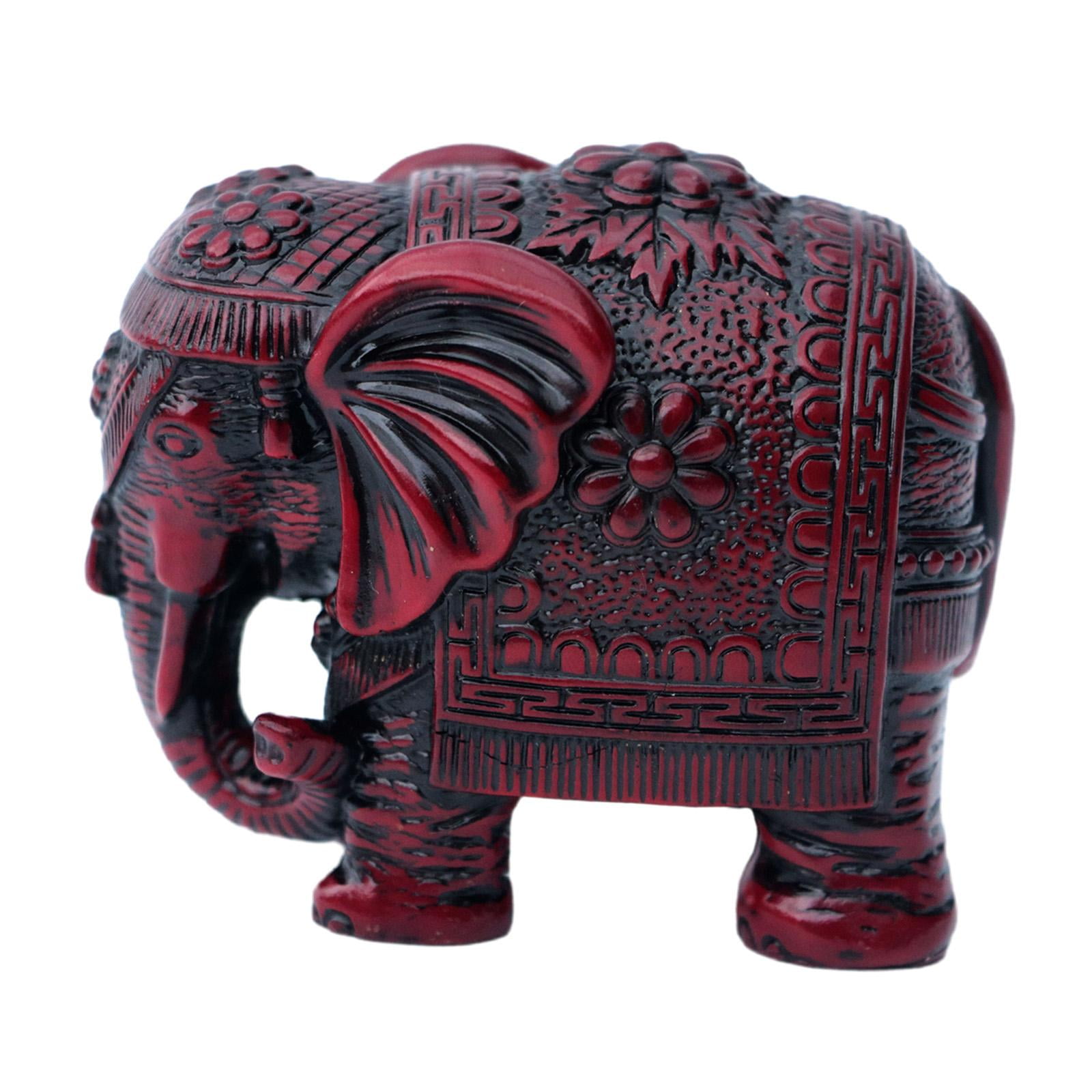 LOVIVER Elephant Statue Animal Figurine Decoration Resin Elephant