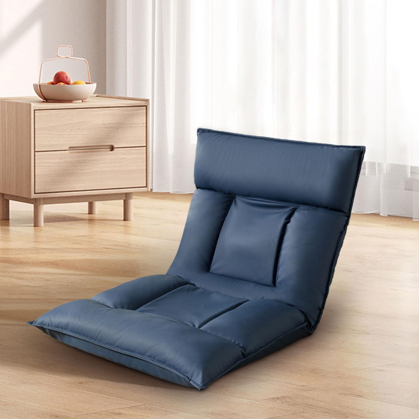 LOVIVER Folding Floor Chair with Back Support recliner Rocker ...