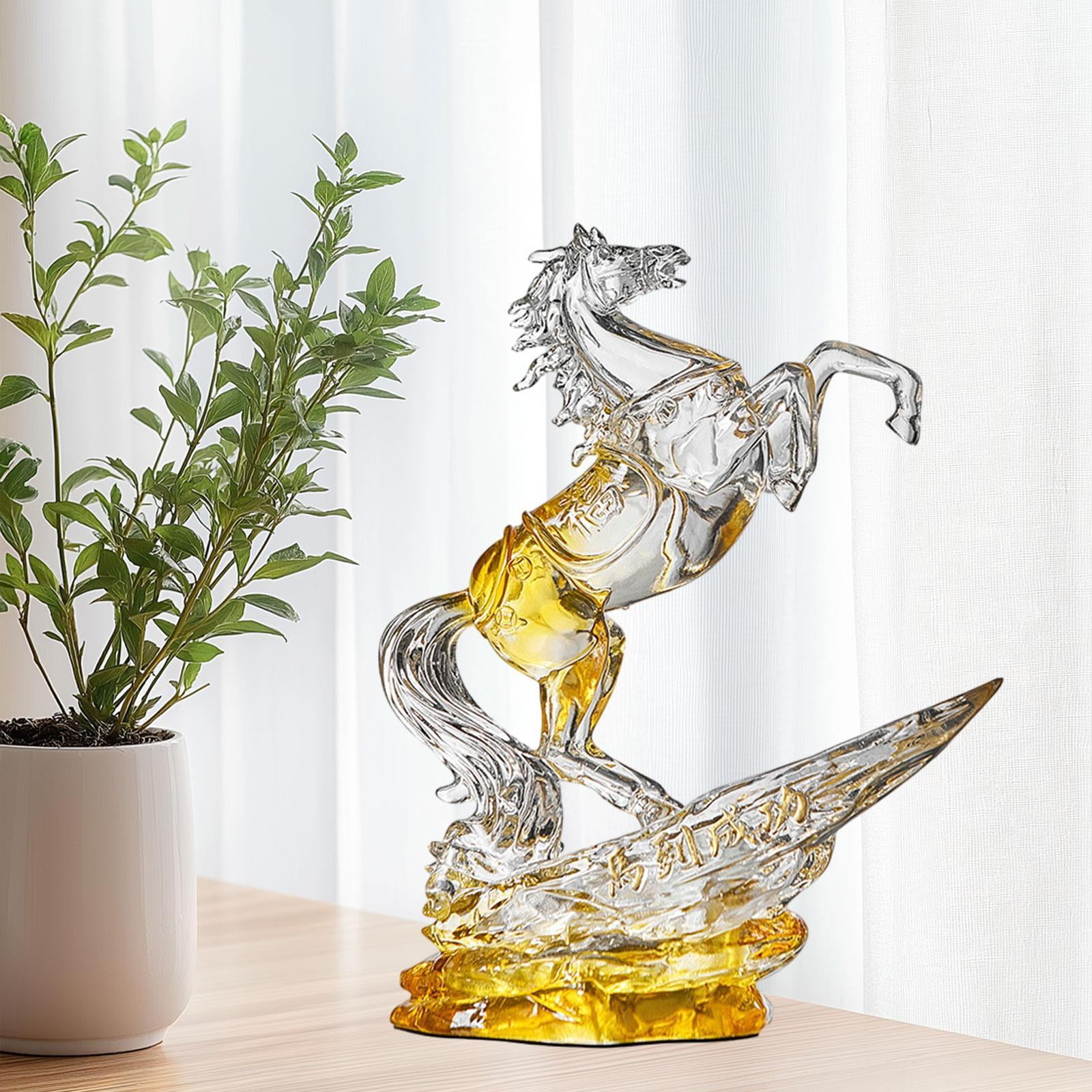 Schaukelpferd-Statue, Tierskulptur, Einfacher Nacht Produktbild-Vorschau 3