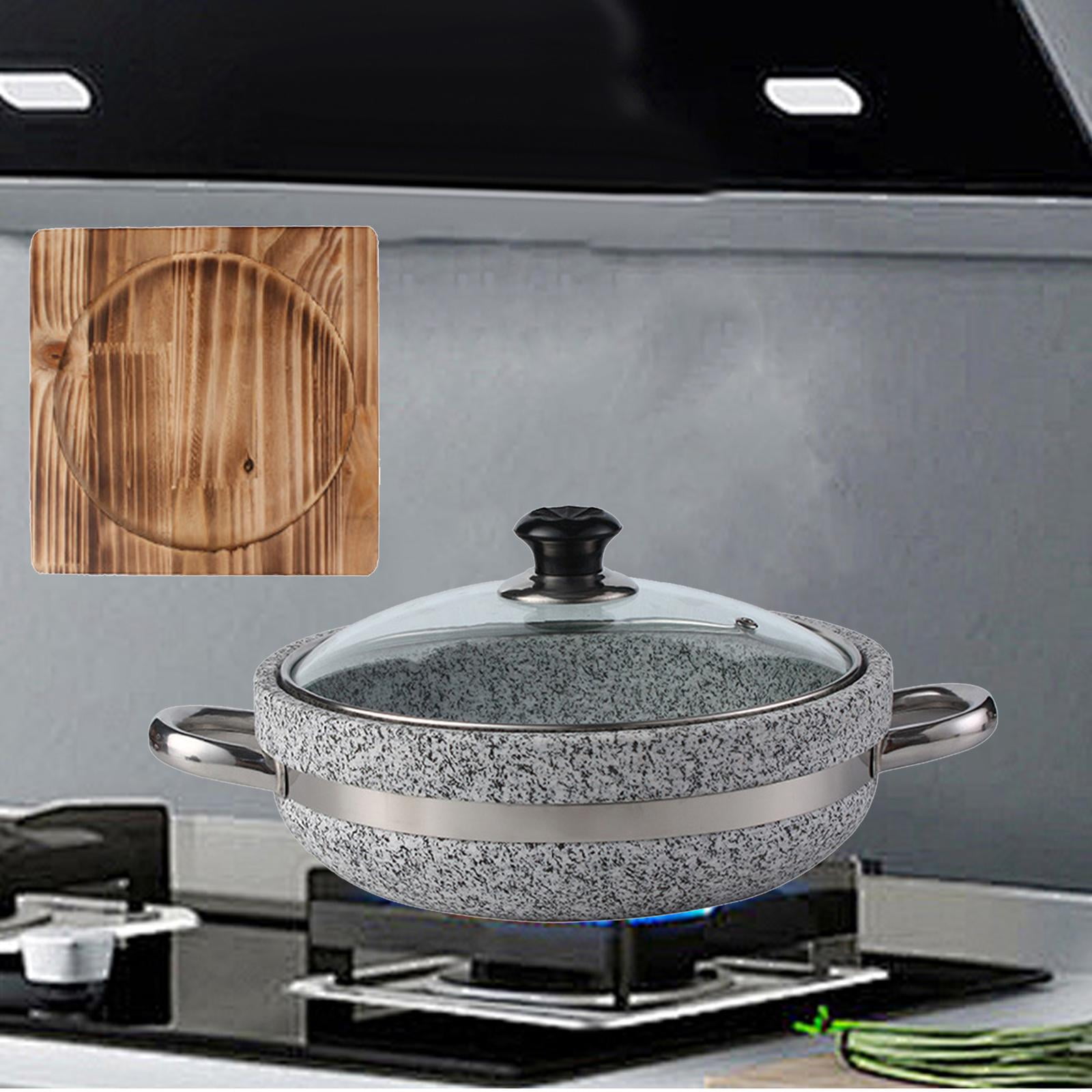 LOVIVER Korean Stone Bowl Frying Pot Soup Bowl Ramen Bowl Serving Bowl ...