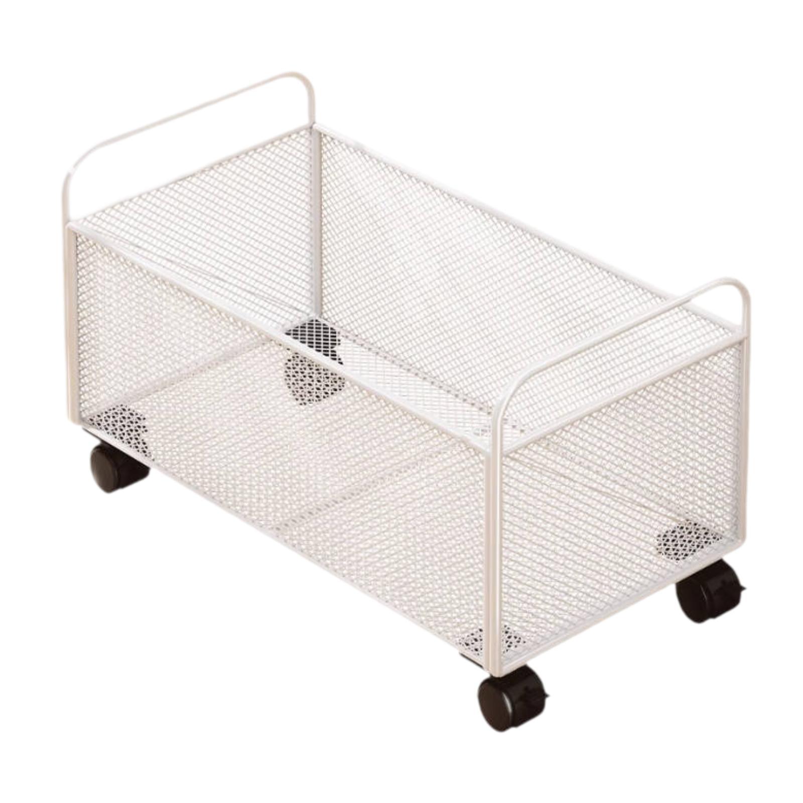 LOVIVER Mesh Rolling File Cart Rolling File Organizer with Wheels ...