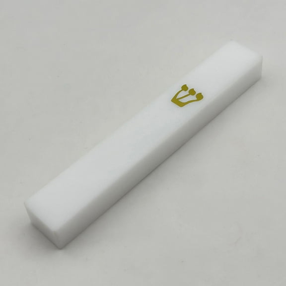 LOVIVER Mezuzah Case Jewish Decoration Home Blessing Hanukkah Gifts Housewarming Gift Home Decor Mezuza Cover for Living Room Hotel White