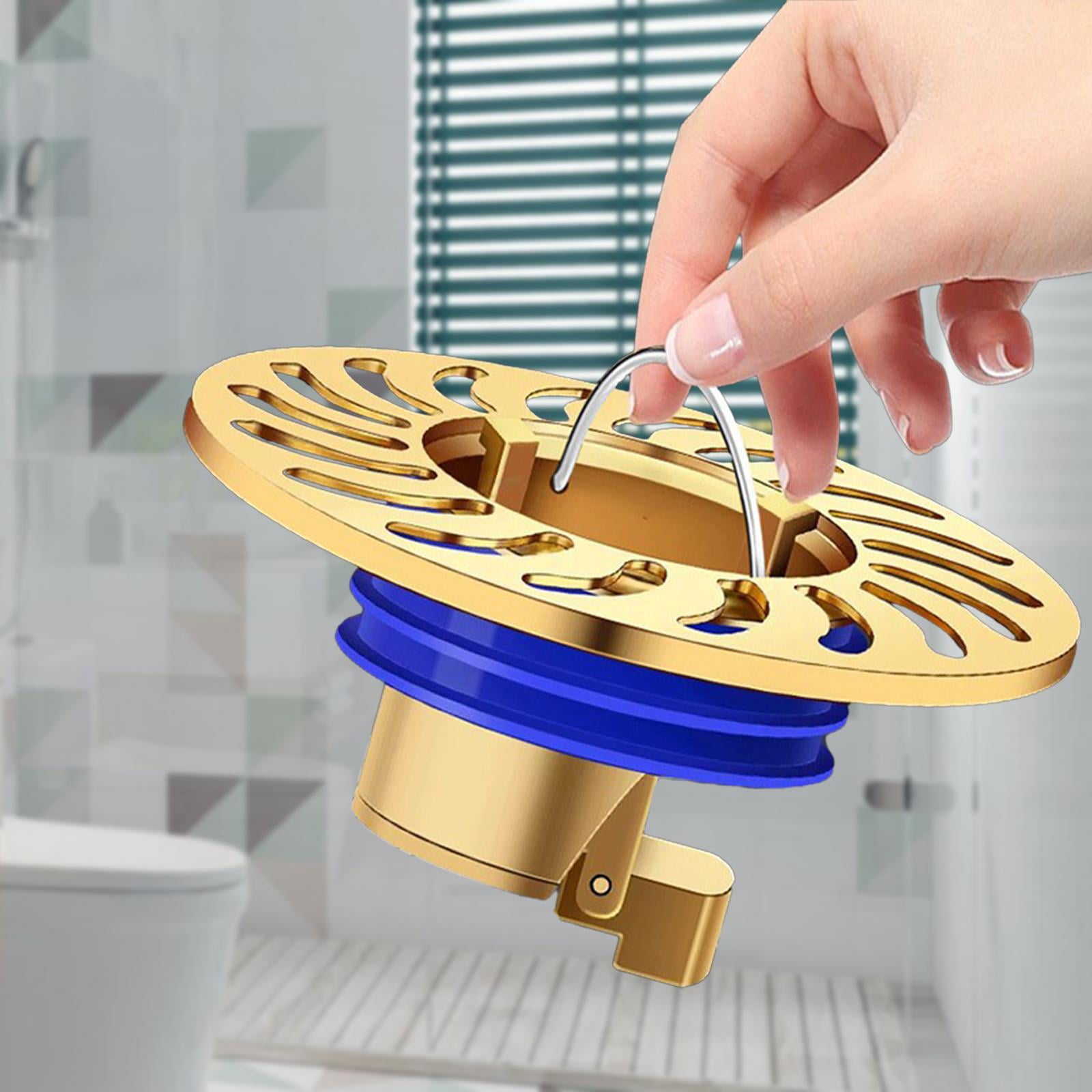 LOVIVER Self Closing Odor Resistant Floor Drain Core Drain Backflow Preventer Direct Drainage Floor Drain Plug for Bathroom Sinks Washing Copper Walmart