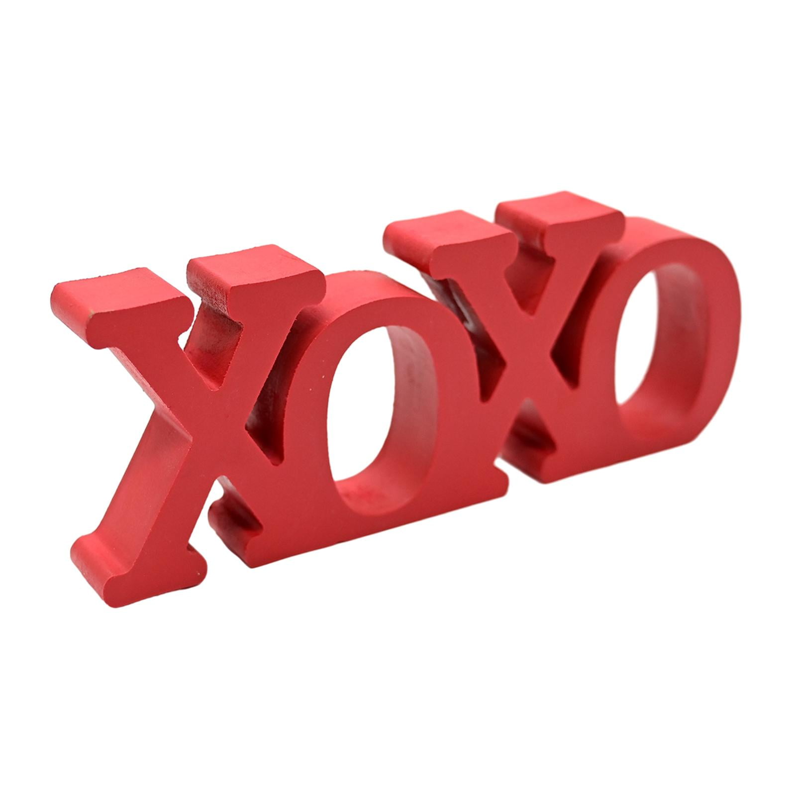 LOVIVER Xoxo Statue Table Centerpiece Valentine's Day Decoration