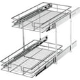 thumbnail image 1 of LOVMOR 2 Tier Individual Pull Out Cabinet Organizer 11"W x 21"D, Slide Out Kitchen Cabinet Storage Sliding Shelves, 1 of 8