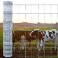 LOVMOR Farm Wire Fencing 4×165ft Woven Galvanized Cattle Panel Rolls of
