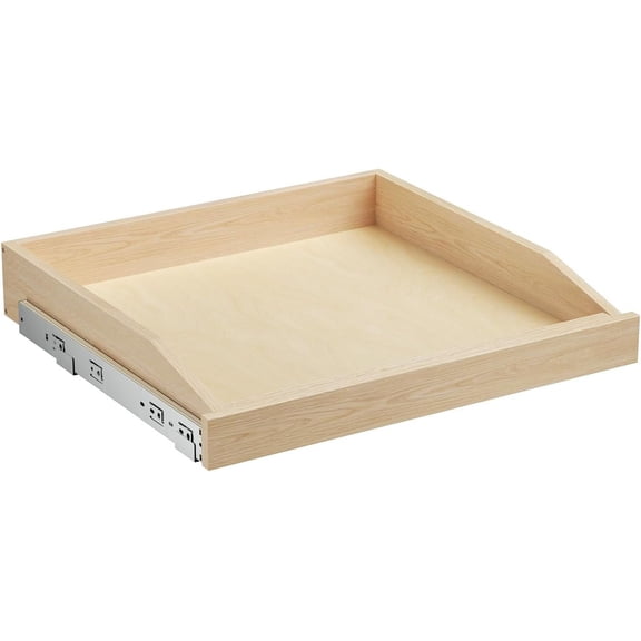 LOVMOR Single Pull Out Cabinet Organizer 22½”W x 21”D, Soft Close Slide Out Drawer Storage Shelves for Kitchen, Wood Cabinet Shelf Pull-Out Organizer Storage for Base Cabinets