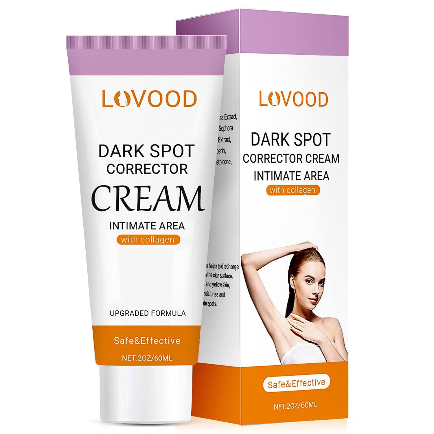 Dark Spot Corrector Cream, UKKITEK Natural Underarm Lightening Cream with  Niacinamide, Body Moisturizer Bright Cream for Armpit, Dark Elbow, Dark  Knee, Intimate Parts and Sensitive Areas, 1.8 oz
