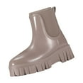 thumbnail image 1 of LOVZFMLL Boots for Women Ankle Booties Round Toe Waterproof Low Chunky Heel Rain Boots Spring Fall Fashion Casual Shoes, 1 of 5
