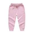 thumbnail image 1 of LOVZFMLL Boys Girls Sweatpants Relaxed Fit Joggers Casual Ankle Length Pants for Running Exercise Elastic Waist with Pockets Toddler Boys Girls Clothes 12-18 Months, 1 of 3