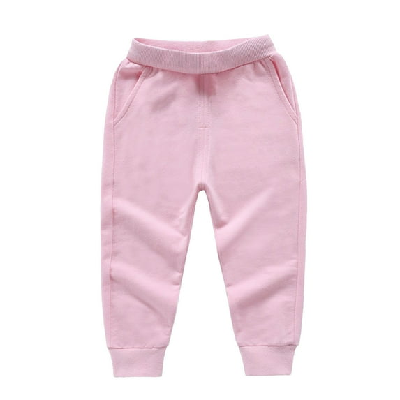 LOVZFMLL Boys Girls Sweatpants Relaxed Fit Joggers Casual Ankle Length Pants for Running Exercise Elastic Waist with Pockets Toddler Boys Girls Clothes 12-18 Months