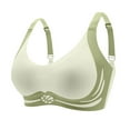 thumbnail image 1 of LOVZFMLL Bras for Women Comfort Soft Push Up Sports Bras Full Coverage Padded Bra Seamless Adjustable Straps Everyday Bralettes Green 2XL, 1 of 9