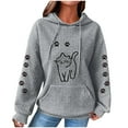 thumbnail image 1 of LOVZFMLL Essentials Hoodie Graphic Print with Pocket Long Sleeve Fall 2025 Women Fashion Hooded Pullover Comfort Streetwear, 1 of 3