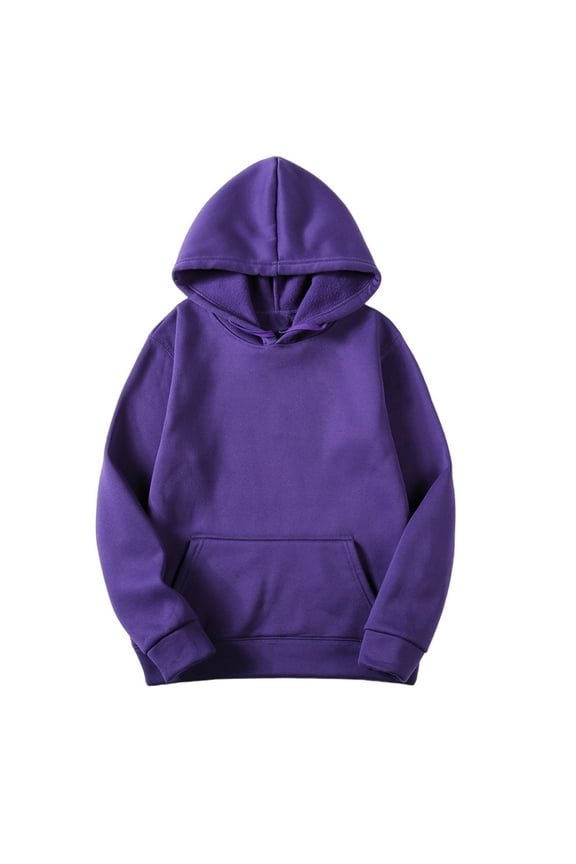 Essentials Hoodie Solid Color Long Sleeve Hooded Pullover Fall Winter 2025 Women Fashion Comfort Streetwear Tops