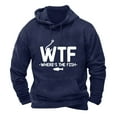 thumbnail image 1 of LOVZFMLL Essentials Hoodie for Men, Letter Print Outdoor Fishing Sweatshirt Hooded Pullover Tops Pockets Fall Clothes, 1 of 3