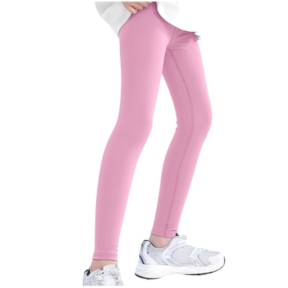 LOVZFMLL Girls Leggings Slim-Leg Stretchy Sweatpants Running Exercise Yoga Pants Activewear Ankle Length Pants Little Girls Clothes 8-9 Years