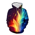 thumbnail image 1 of LOVZFMLL Hoodies for Men, Printed Athletic Hooded Sweatshirt Pullover Tops with Pocket Casual Long Sleeve Fall Clothes, 1 of 4