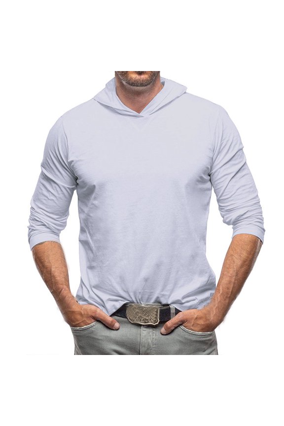 Hoodies for Men, Solid Essential Hooded Sweatshirt, Casual Everyday Versatile, Relaxed Fit Pullover Fall Clothes