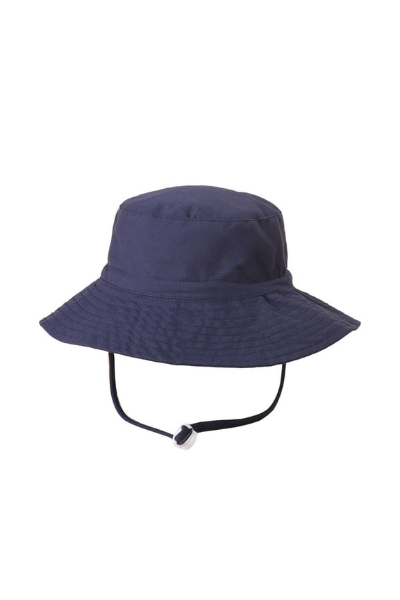 Infant Baby or Little Boys Girls Bucket Hat Adjustable Wide Brim Sun Protection Outdoor Beach Playing Sun Hat for Age 0-10 Years
