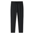 thumbnail image 1 of LOVZFMLL Men's Joggers Athletic Pants, Summer Relaxed Fit Quick Dry Breathable Flowy and Comfy Solid Running Sweatpants for Men with Pockets Black 4XL, 1 of 4