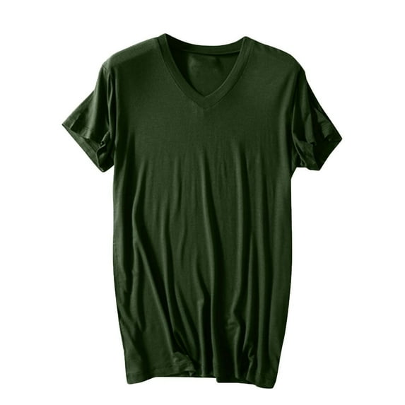 LOVZFMLL Men's Sleep Shirt Short Sleeve V Neck T-Shirt Comfort Soft Lounge Pajama Tops Casual Relaxed Fit Basic Tees
