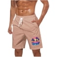 thumbnail image 1 of LOVZFMLL Men's Swim Trunks, Hawaiian Print Men's Sports Casual Beach Shorts Board Shorts Bathing Suit Swimwear Pants with Pockets Pink 3XL, 1 of 6