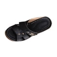 thumbnail image 1 of LOVZFMLL Sandals for Women 2025 Summer Casual Slip On Open Toe Heels Sandals Fashion Beach Vacation Shoes Outdoor Footwear Black 7.5, 1 of 6