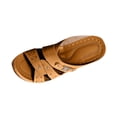 thumbnail image 1 of LOVZFMLL Sandals for Women 2025 Summer Casual Slip On Open Toe Heels Sandals Fashion Beach Vacation Shoes Outdoor Footwear Brown 5.5, 1 of 7