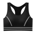 thumbnail image 1 of LOVZFMLL Sports Bras for Women Padded Racerback Workout Yoga Crop Tank Top Wireless Support Bra for Gym Running Fitness Black L, 1 of 4