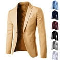 thumbnail image 1 of LOVZFMLL Suit Jackets for Men Notched Collar Single Breasted Dressy Blazer Jackets Business Work Formal Suit Jackets with Pockets, 1 of 4