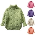 thumbnail image 1 of LOVZFMLL Sweaters for Boys Girls, Crew Neck Cable Knit Pullover Heavyweight Solid Color, Casual Cozy Fall Clothes Warm Winter Tops Toddler Boys Girls Clothes for 12-18 Months, 1 of 4