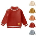 thumbnail image 1 of LOVZFMLL Sweaters for Boys Girls, Crew Neck Ribbed Pullover Colorblock, Casual Fashion Essential Cozy Stretchy Fall Winter Tops Toddler Boys Girls Clothes for 3-4 Years, 1 of 7