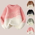 thumbnail image 1 of LOVZFMLL Sweaters for Boys Girls, Crew Neck Ribbed Pullover Ombre, Casual Essential Cozy Soft Layering Top Fall Winter Tops Kid Boys Girls Clothes for 9-10 Years, 1 of 5