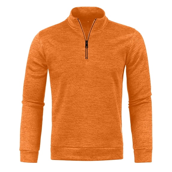 LOVZFMLL Sweatshirt for Men High Neck Zip Up Running Exercise Athletic Sweatshirt Pullover Casual Long Sleeve Fall Winter Tops with Zipper Pockets