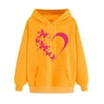 thumbnail image 1 of LOVZFMLL Sweatshirt for Women Classic Heart Print Long Sleeve Hooded Pullover Fall Clothes 2025 Women Fashion Comfort Plus Size Sweatshirt, 1 of 6