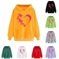 thumbnail image 1 of LOVZFMLL Sweatshirt for Women Classic Heart Print Long Sleeve Hooded Pullover Fall Clothes 2025 Women Fashion Comfort Plus Size Sweatshirt, 1 of 6