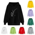 thumbnail image 1 of LOVZFMLL Sweatshirt for Women Heart Print Long Sleeve Hooded Pullover Fall Clothes 2025 Women Fashion Comfort Streetwear Top, 1 of 3